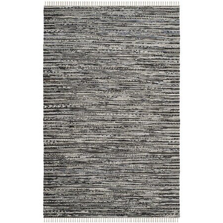 Safavieh Rag Rug Medium Rectangle Area Rug, Grey - 6 x 9 ft. RAR128A-6